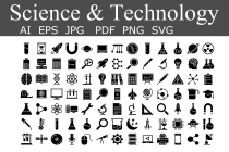 Science and Technology Vector Icon SVG EPS AI Screenshot 2