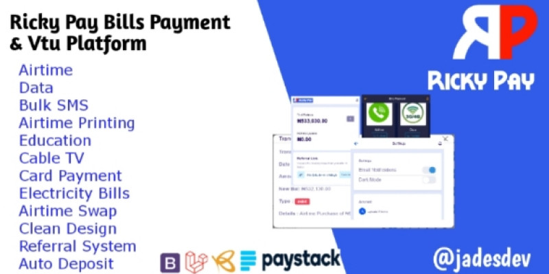 Ricky Pay Bills Payment and Vtu Portal 