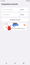 Temperature Converter Android Screenshot 1
