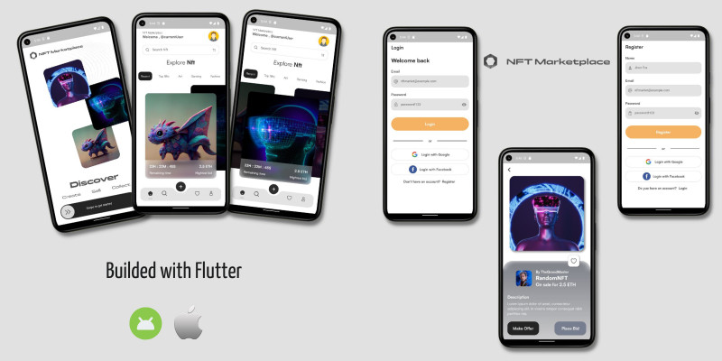 NFT Marketplace - Flutter UI KIt