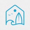 Surf House Logo Template