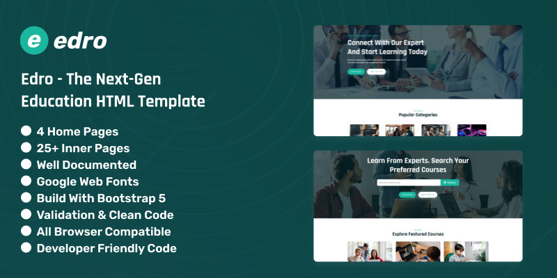 Edro - The Next-Gen Education HTML Template