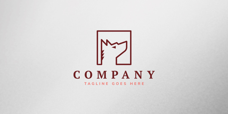 Shepherd Dog Logo Template