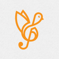 Music Bird Logo Template