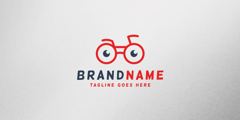 Nerd Bike Logo Template