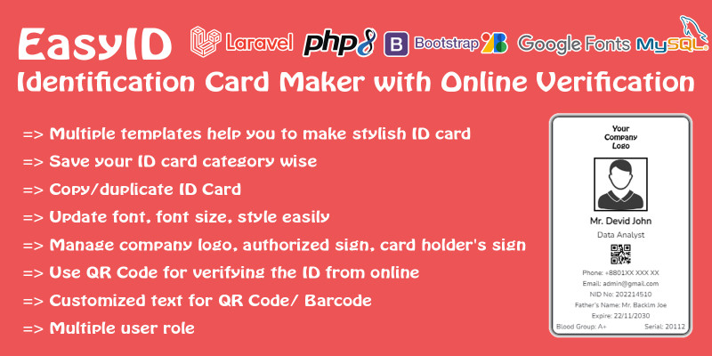 EasyID - ID Card Maker with Online Verification