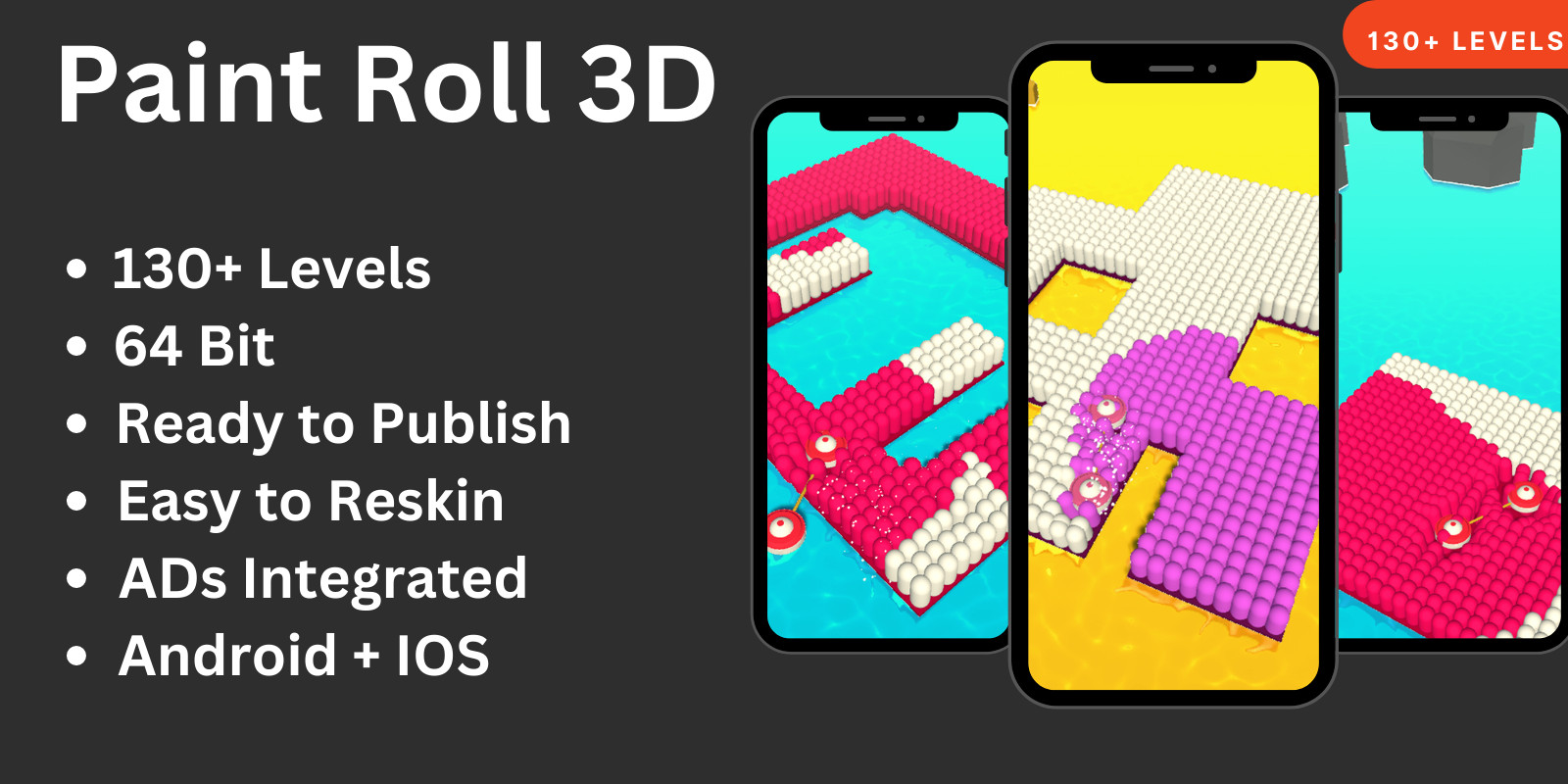 Paint Roller Game Unity Complete Source Code by Talhayunus5 Codester