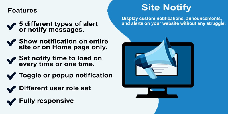 Site Notify WordPress Plugin