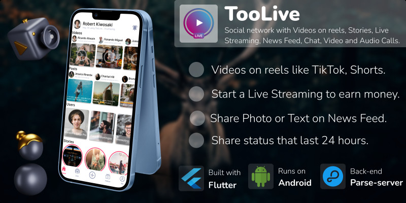 TooLive - Flutter Application