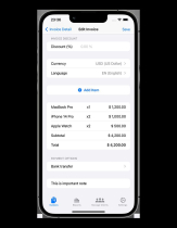 Invoice Maker App - SwiftUI Full iOS Application Screenshot 15