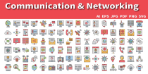 Communication and Networking Icons | SVG | EPS | A Screenshot 1