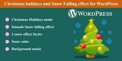 Christmas Snow Falling effect for WordPress