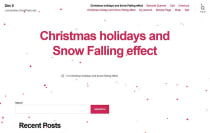 Christmas Snow Falling effect for WordPress Screenshot 3