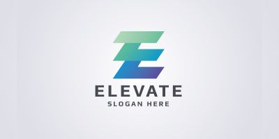 Elevate Letter E Logo