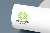 Wood Home Real Estate Logo Screenshot 3