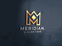 Meridian Letter M Logo Template Screenshot 1