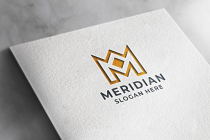 Meridian Letter M Logo Template Screenshot 2