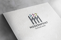 Modern Print Letter M Logo Screenshot 2