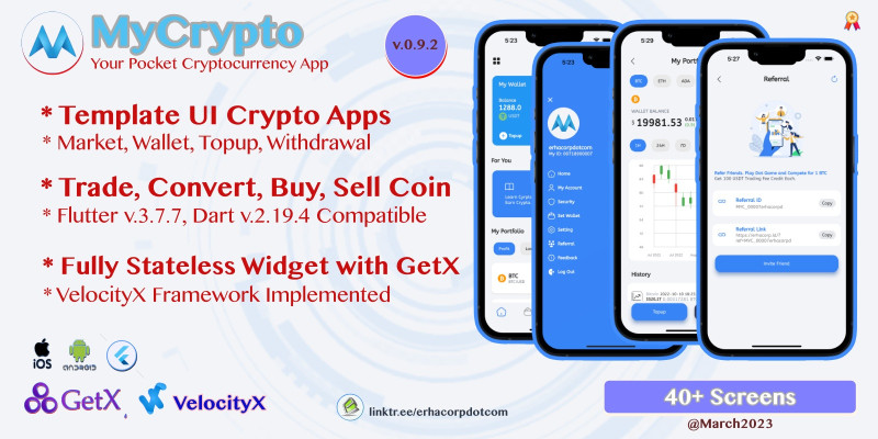 MyCrypto - CryptoCurrency Flutter UI Kit