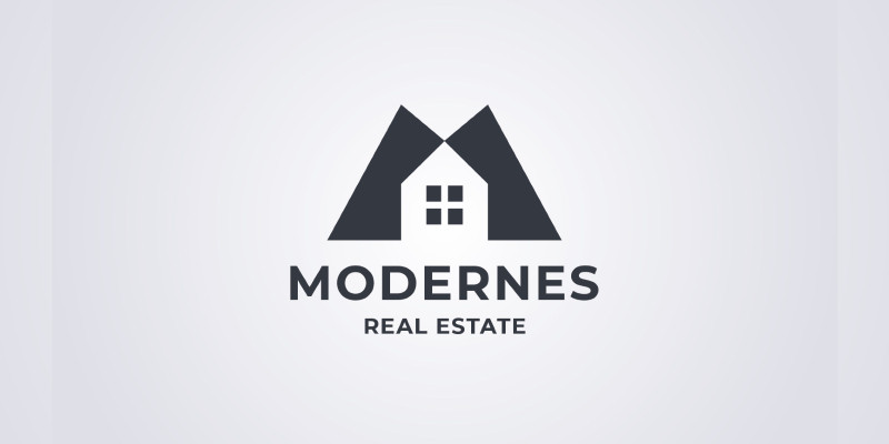 Modern Home Letter M Pro Logo Template