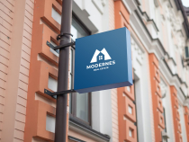Modern Home Letter M Pro Logo Template Screenshot 3