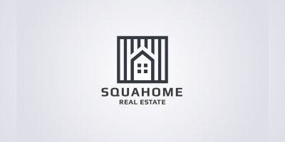 Square Home Pro Logo Template