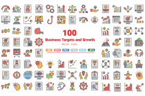 Business Targets and Growth Icons Pack Screenshot 1
