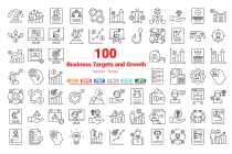 Business Targets and Growth Icons Pack Screenshot 2