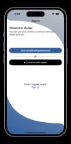 iOS User Auth with Firebase Email Password Screenshot 1