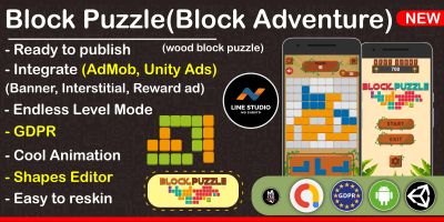 Block Puzzle Wood Adventure Unity