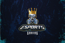 Esport Skull and Gold Crown Game Logo for Team Screenshot 1