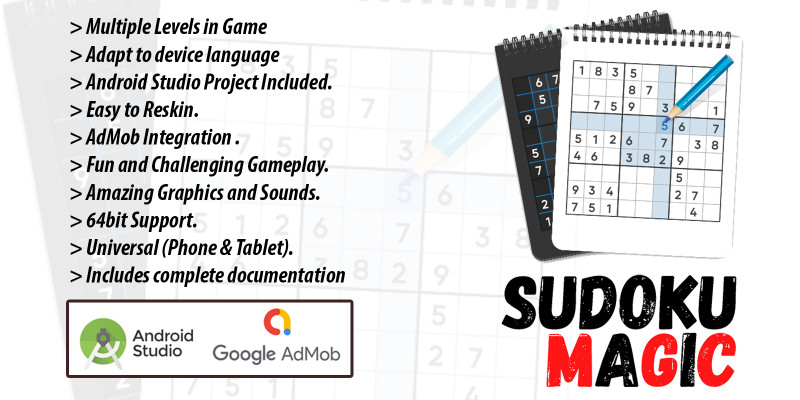 Sudoku Magic - Android Studio Template