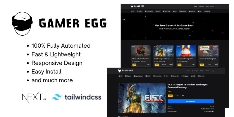 GamerEgg - Next.js