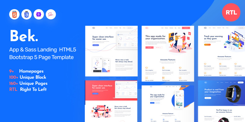 Bek - Saas Software HTML5 Theme