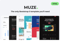 Muze - Multi-Purpose Bootstrap HTML5 Template Screenshot 1
