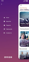 Wellness Fitness app - Adobe XD Mobile UI Kit  Screenshot 3