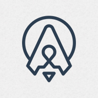 Rocket Letter Logo Template Design