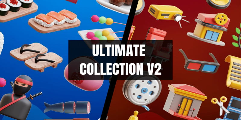 3D icons pack - Mega collection V2