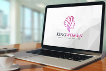 Lion King Women Power Logo Design Screenshot 2