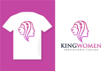Lion King Women Power Logo Design Screenshot 5