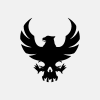 Skull Eagle Logo Template 