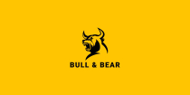 Bull And Bear Logo Template  Screenshot 1