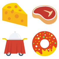 Food Color Vector Icon