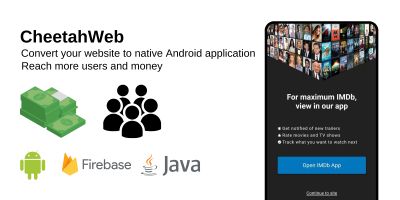 CheetahWeb - Android WebView App with Admin Panel