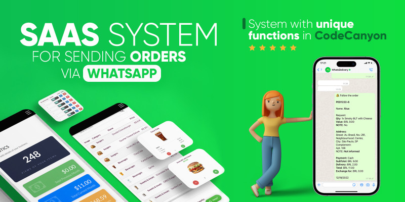 WhatsDelivery -  WhatsApp Food Ordering SAAS 