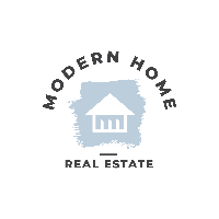 Modern Home Real Estate Logo
