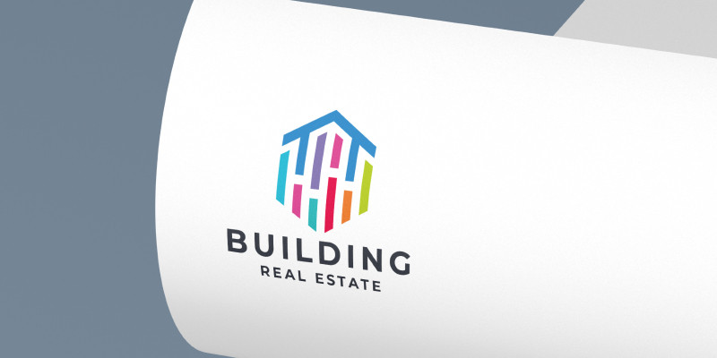 Modern Building Real Estate Logo