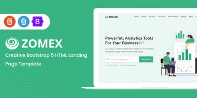 Zomex - Creative Bootstrap 5 HTML Landing Page
