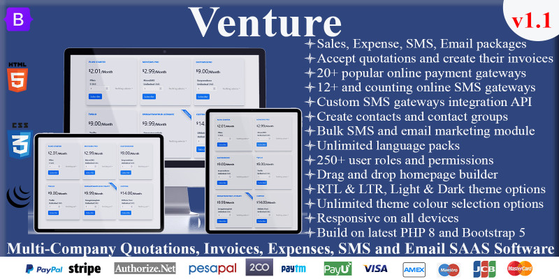 Venture - Multi-Company Subscription Software