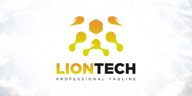 Lion Power Technology Logo Design